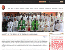 Tablet Screenshot of camilliansindia.org